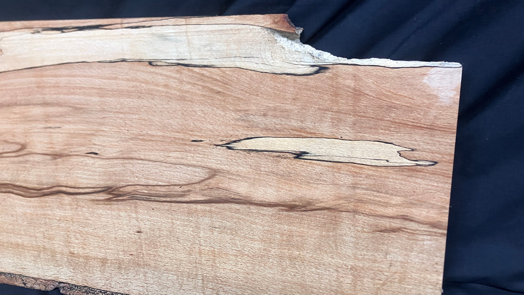 Spalted Beech timber, shelf, board 1175 L x 286 W x 15 D (mm)    (163)
