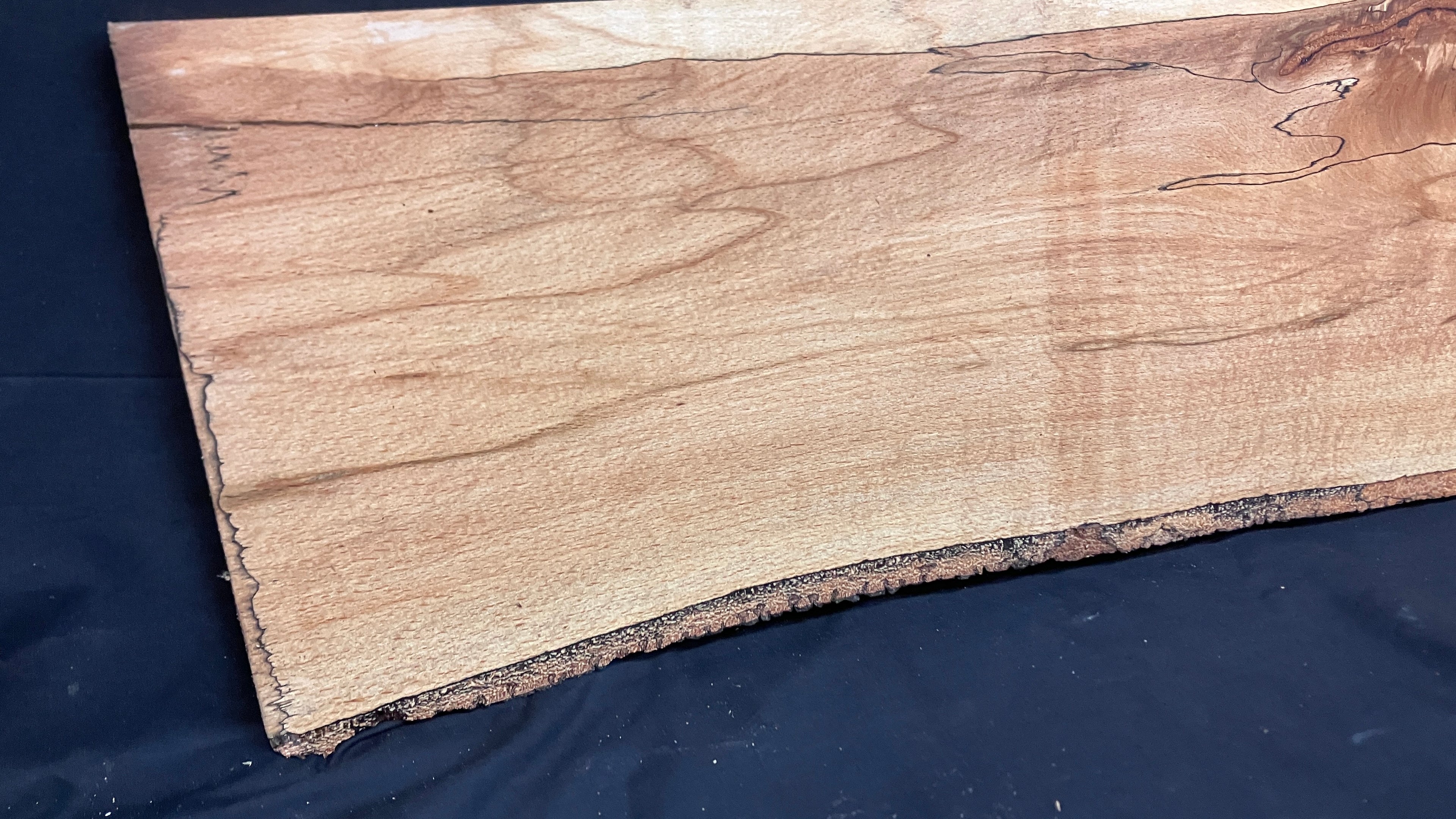 Spalted Beech timber, shelf, board 1175 L x 286 W x 15 D (mm)    (163)