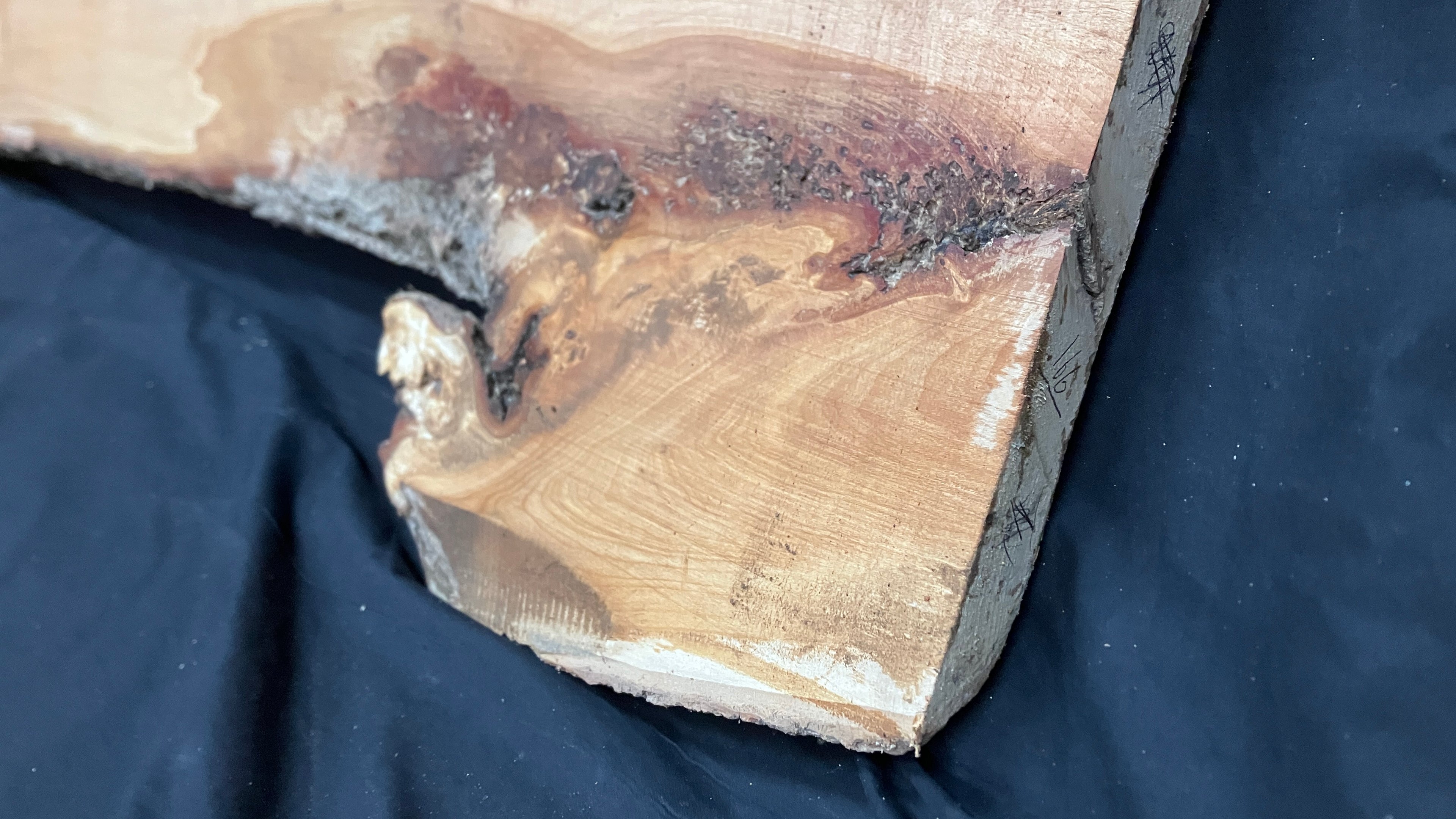 Wood slab, shelving, plank 1686 L x 520 W x 30 D (mm)    (166)