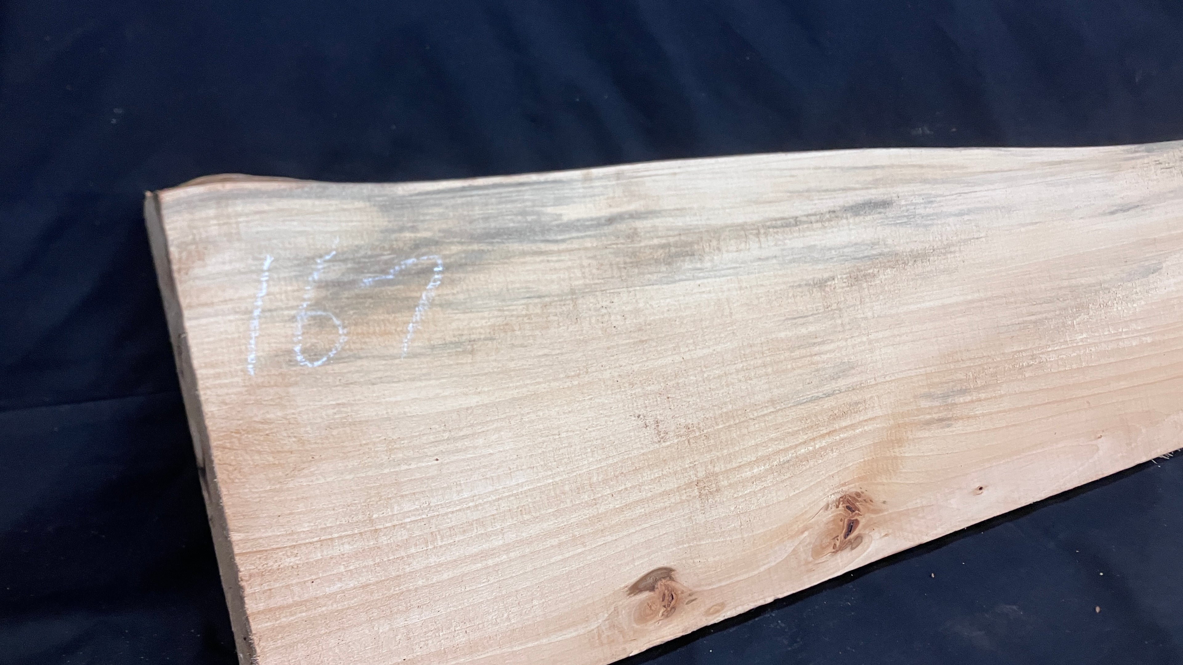 Wood lime slab, shelving, plank 1195 L x 257 W x 63 D (mm)    (167)