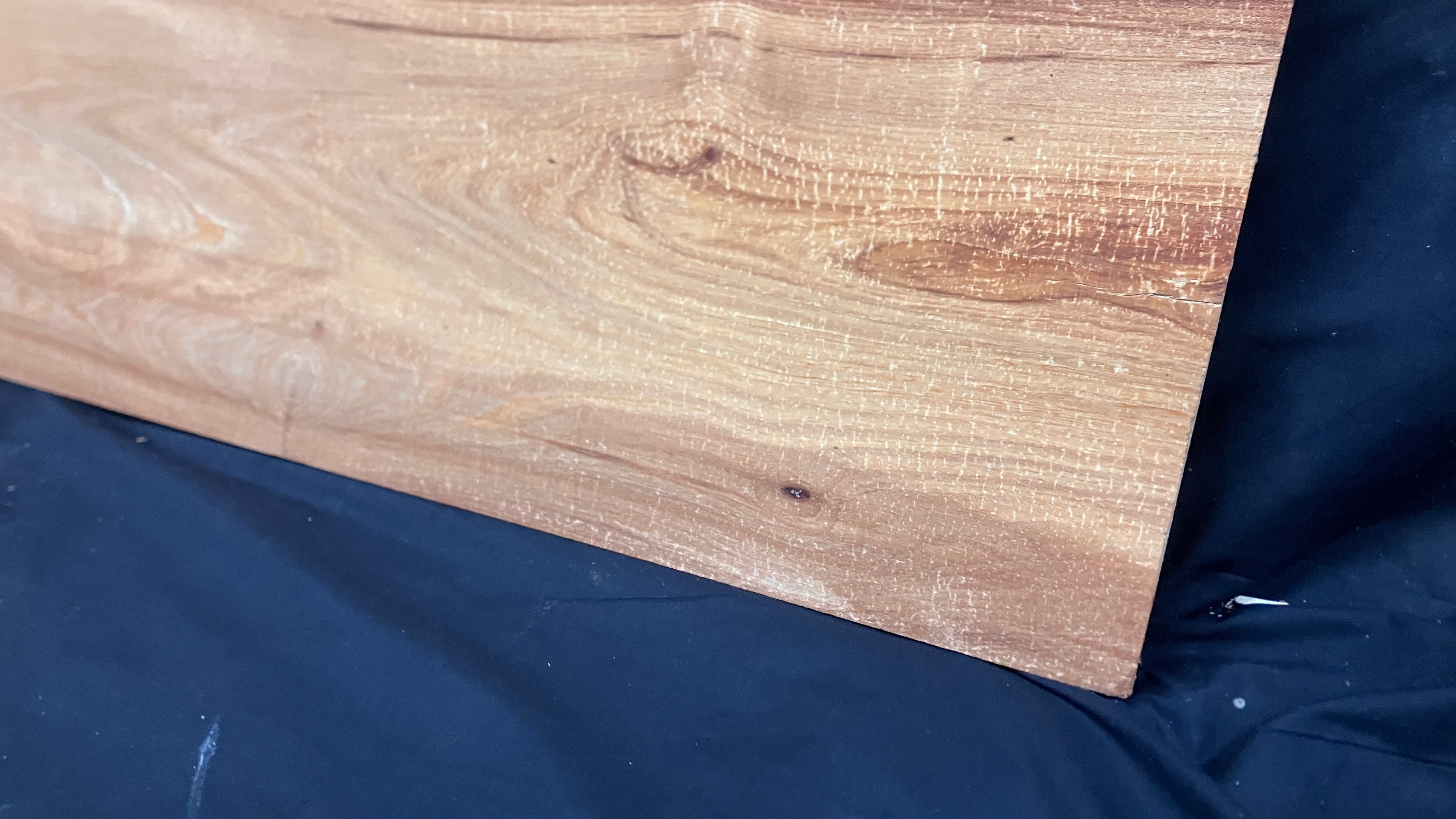 Elm shelving, board, plank, slice 1265 L x 329 W x 45 D mm    (187)