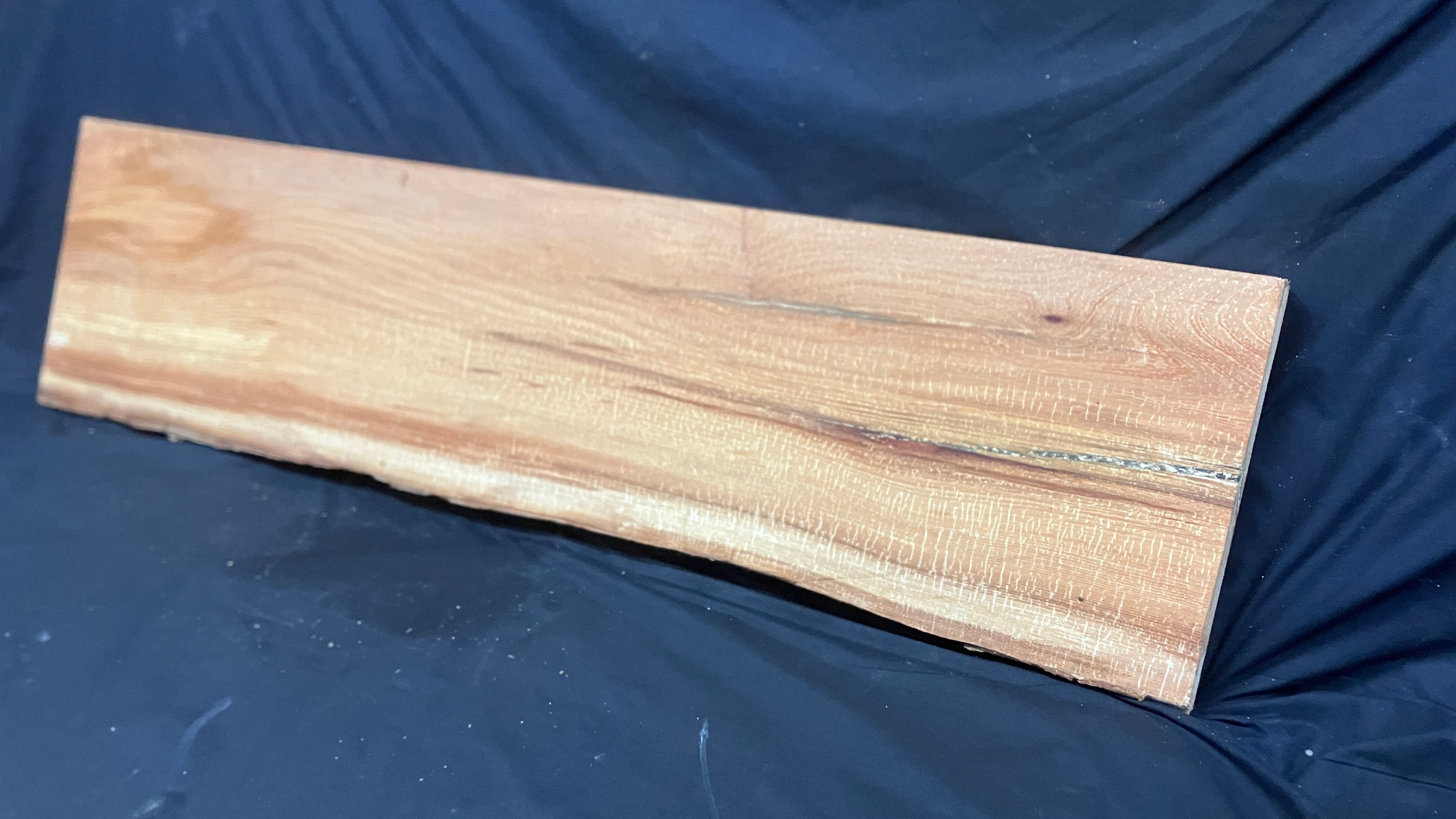 Elm shelving, board, plank, slice 1265 L x 329 W x 45 D mm    (187)