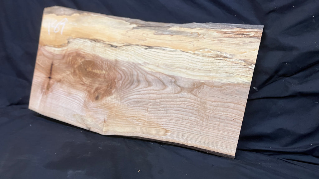 Spalted ash hardwood boards, shelving, platter 665 L x 358 W x 32 D (mm)     (189)