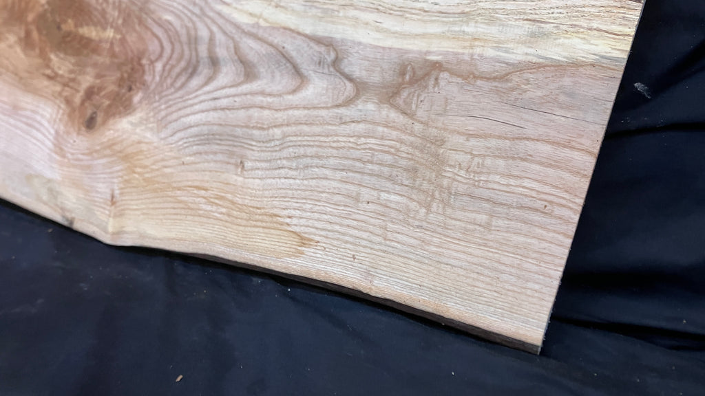 Spalted ash hardwood boards, shelving, platter 665 L x 358 W x 32 D (mm)     (189)