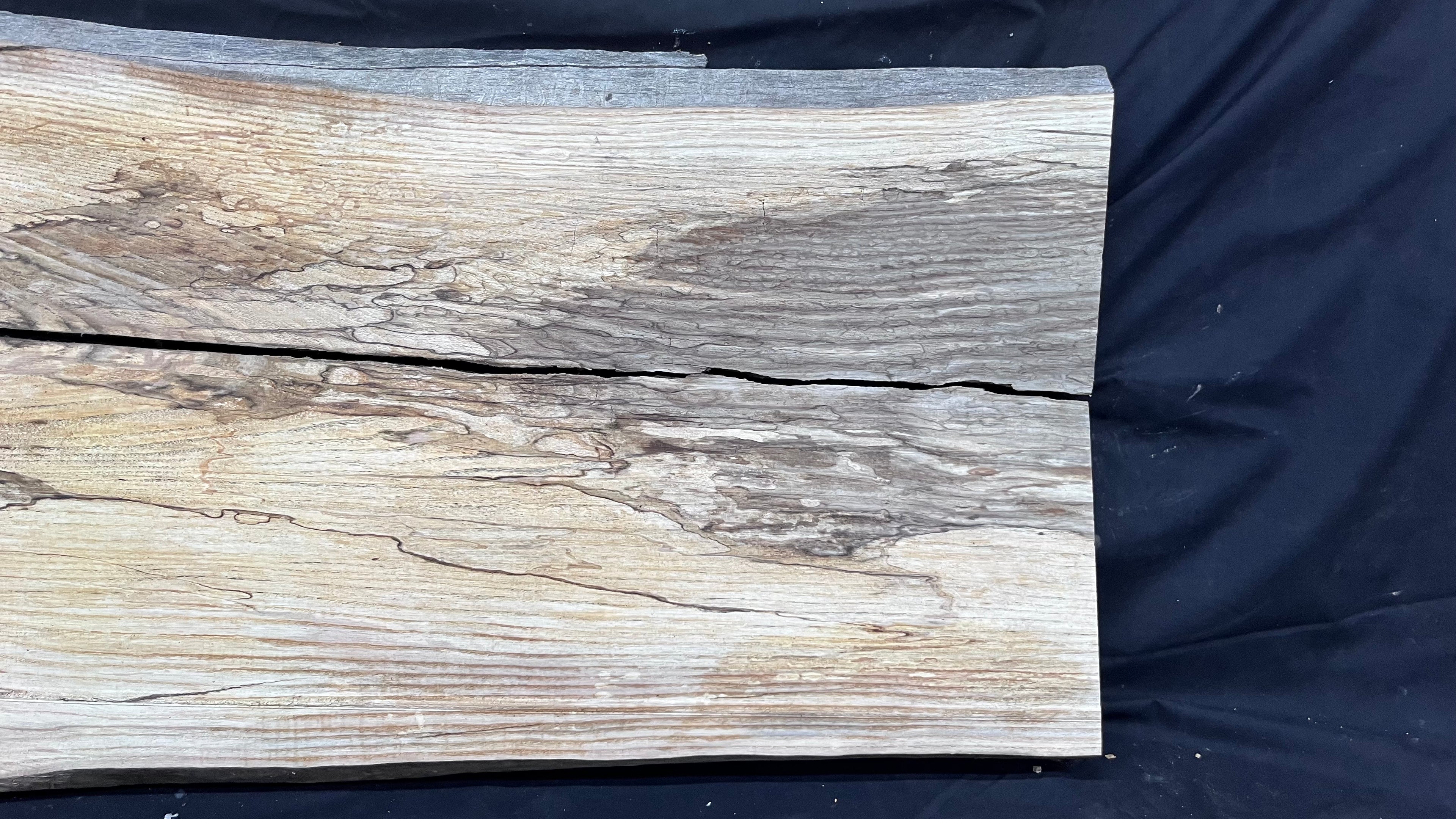 2x Ash hardwood,resin river table. timber, planks 1085 L x 488 W x35 D mm     (394)