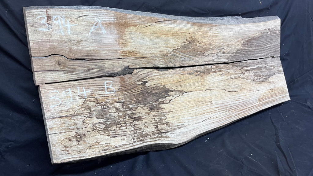 2x Ash hardwood,resin river table. timber, planks 1085 L x 488 W x35 D mm     (394)