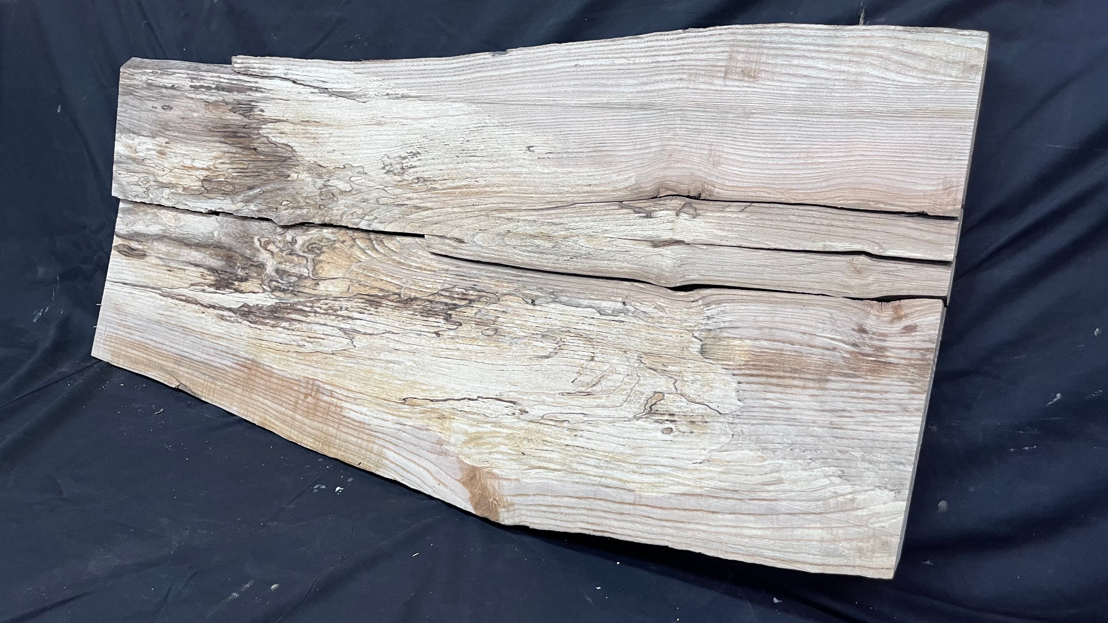 2x Ash hardwood,resin river table. timber, planks 1085 L x 488 W x35 D mm     (394)