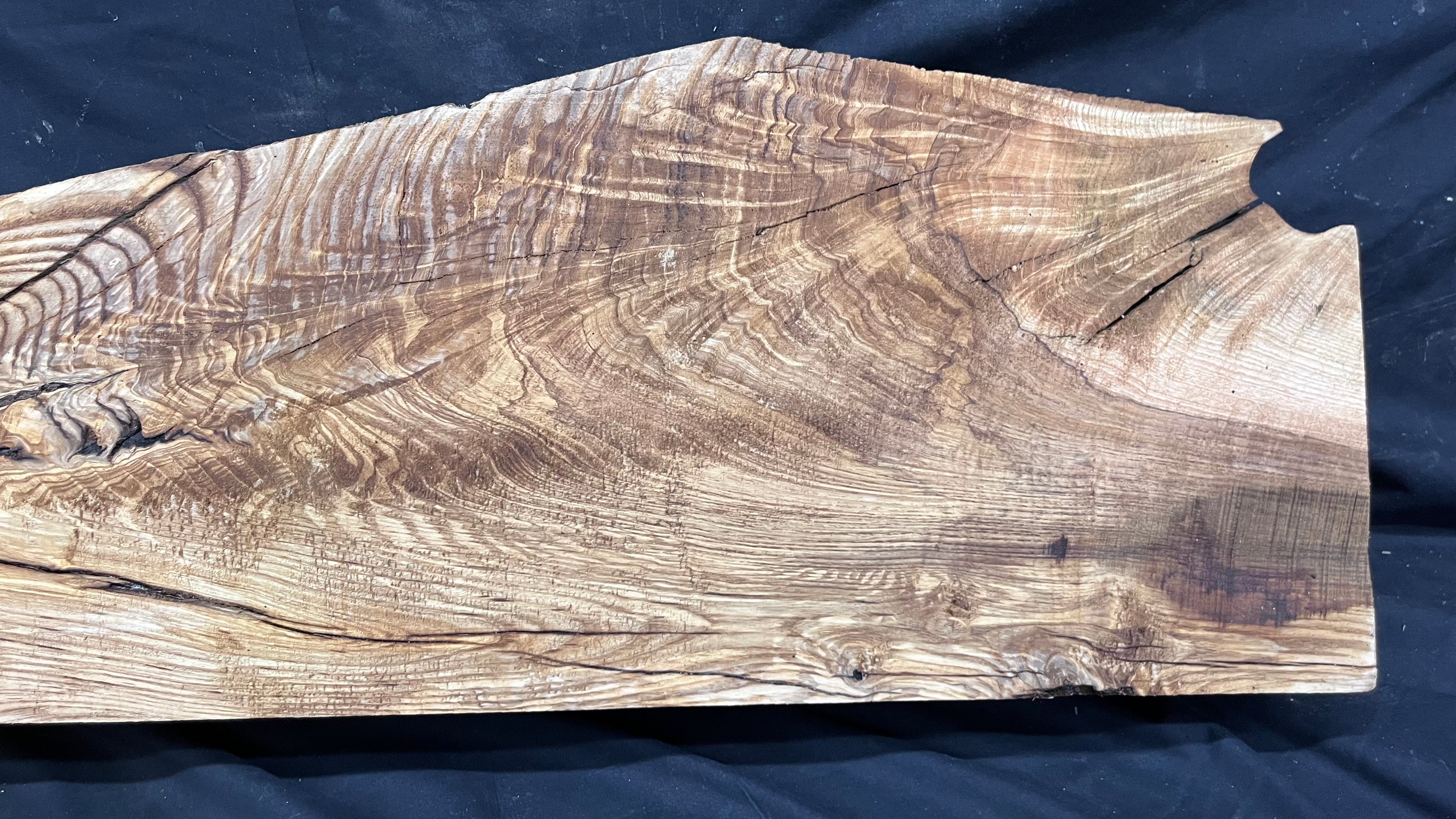 Ash hardwood mantle piece, timber, planks 788 L x 276 W x102 D mm     (396)