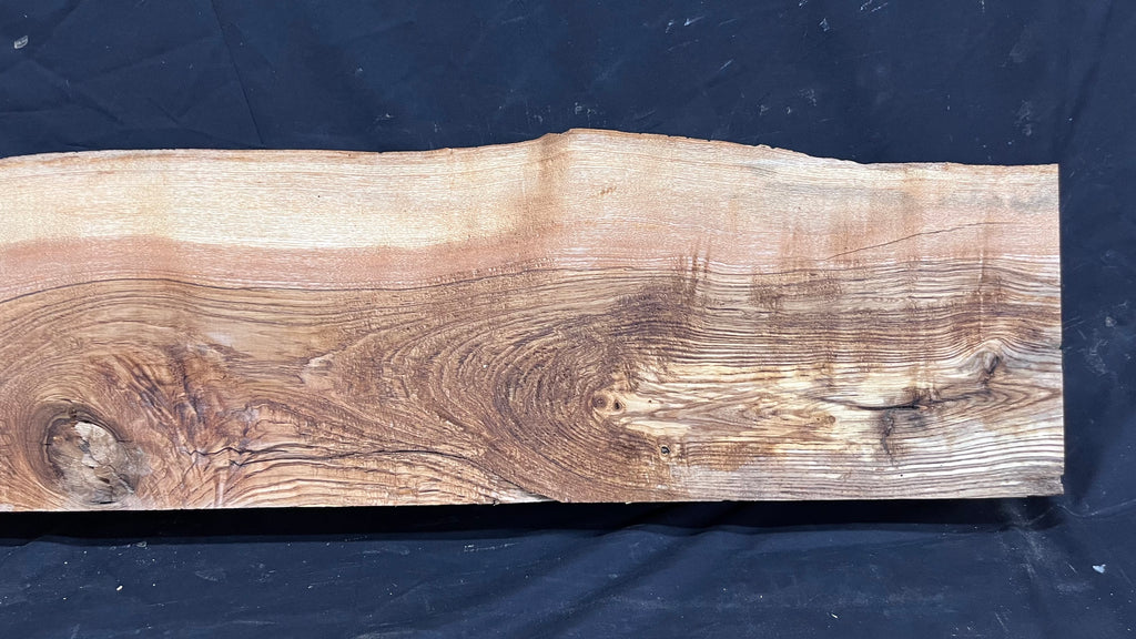 Ash hardwood mantle piece, timber, planks 1057 L x 252 W x217 D mm     (397)