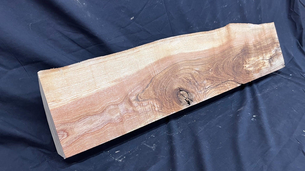 Ash hardwood mantle piece, timber, planks 1057 L x 252 W x217 D mm     (397)