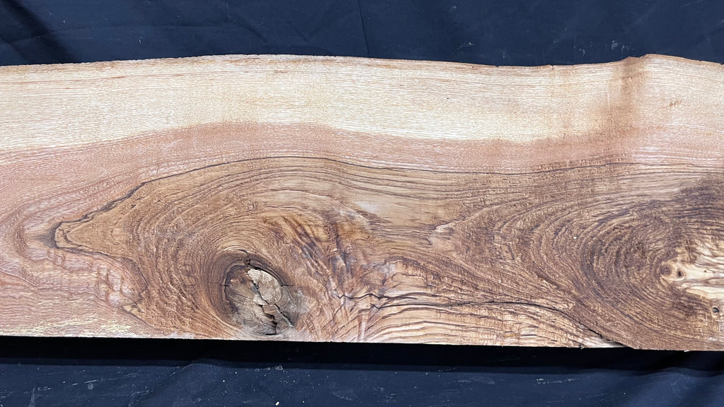 Ash hardwood mantle piece, timber, planks 1057 L x 252 W x217 D mm     (397)