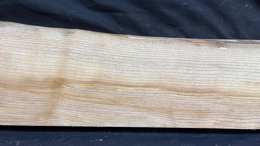 Ash hardwood mantle piece, timber, planks 1306 L x 256 W x70 D mm     (398)