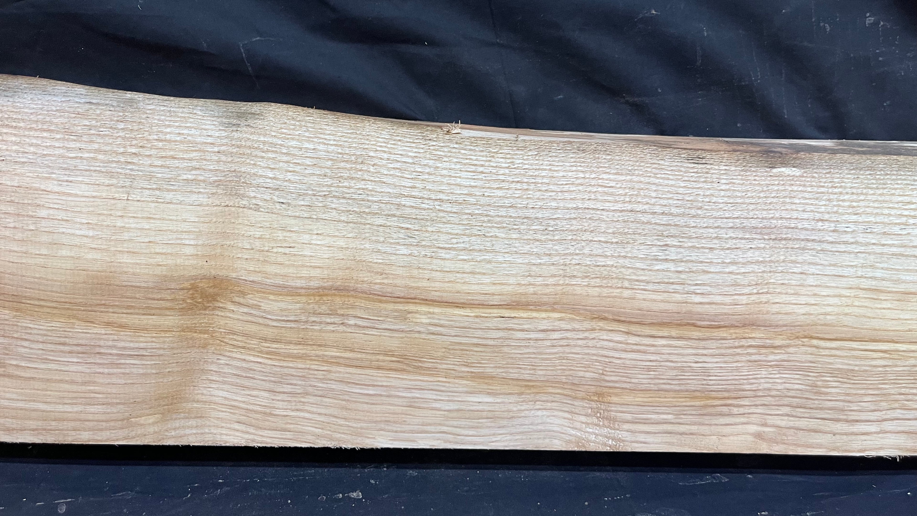 Ash hardwood mantle piece, timber, planks 1306 L x 256 W x70 D mm     (398)