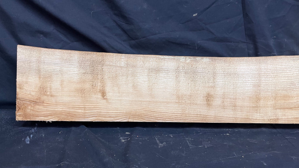 Ash hardwood mantle piece, timber, planks 1306 L x 256 W x70 D mm     (398)
