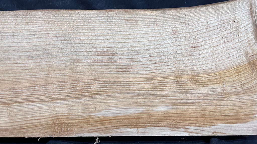 Ash hardwood mantle piece, timber, planks 1306 L x 256 W x70 D mm     (398)