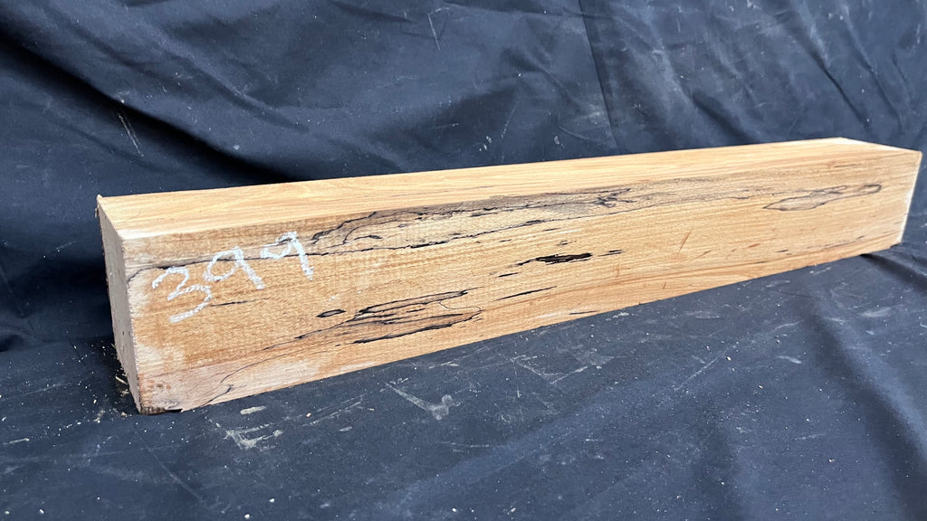 Spalted beech wood turning block, 758 L x 100 W x 95 D mm    (399)