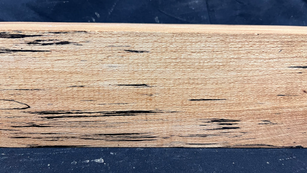 Spalted beech wood turning block, 758 L x 100 W x 95 D mm    (399)