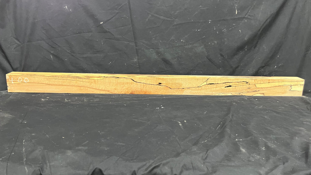 Spalted beech wood turning block, 1419 L x 85 W x 63 D mm    (400)
