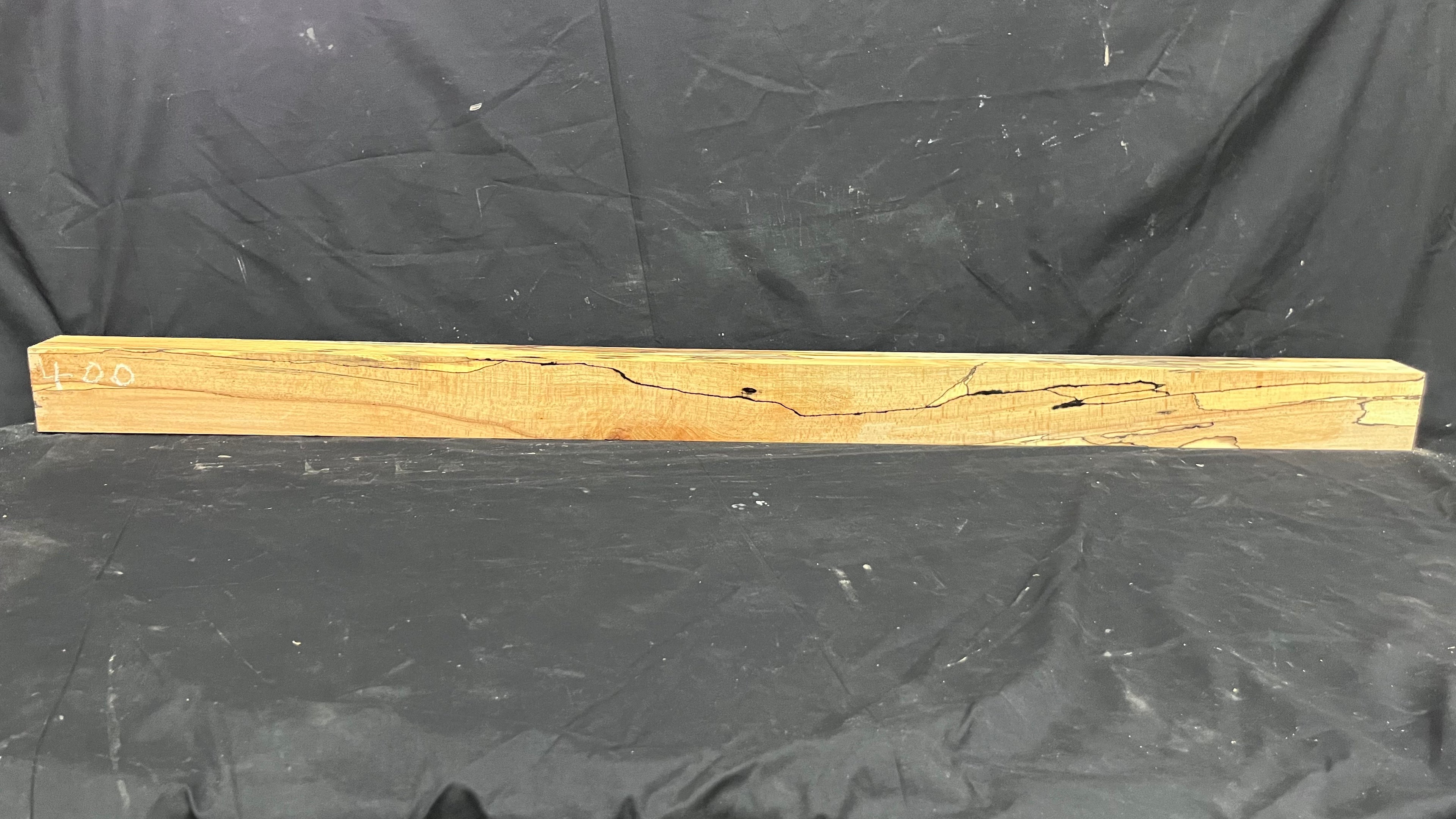 Spalted beech wood turning block, 1419 L x 85 W x 63 D mm    (400)