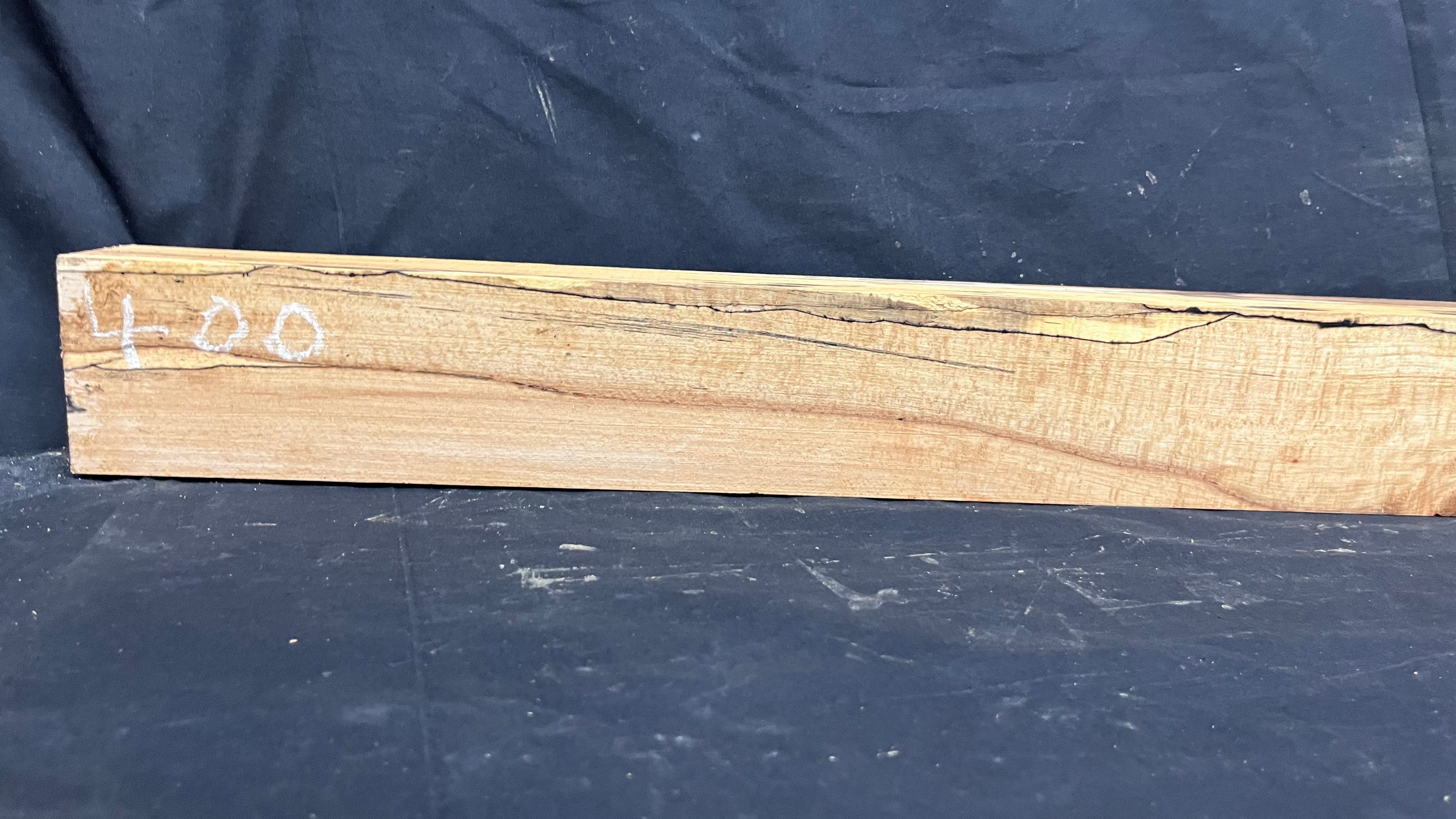 Spalted beech wood turning block, 1419 L x 85 W x 63 D mm    (400)