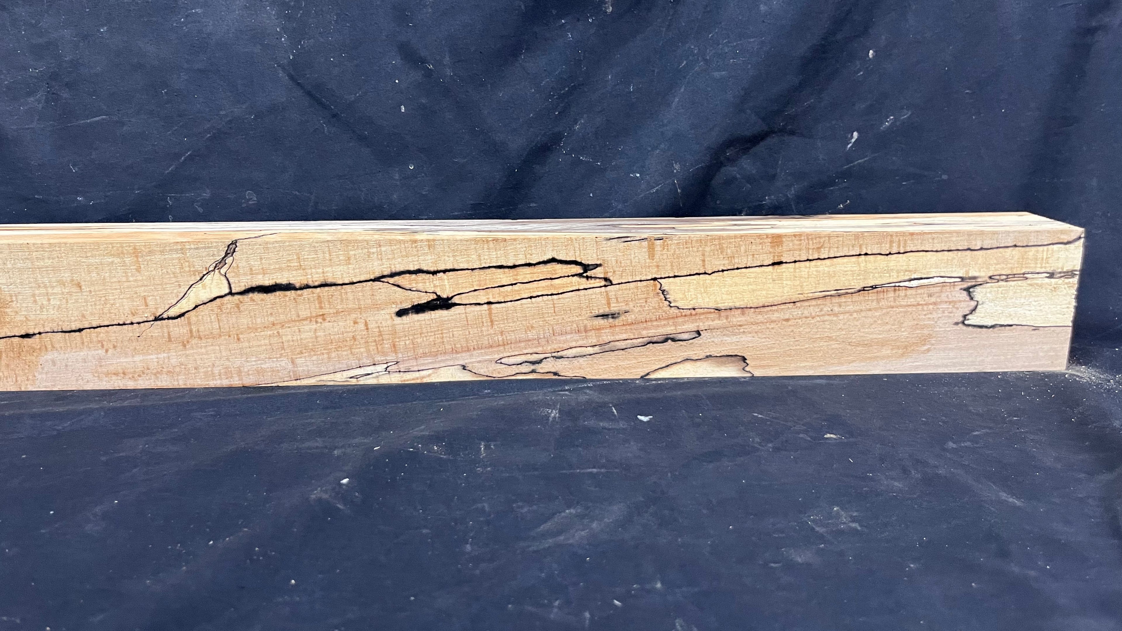 Spalted beech wood turning block, 1419 L x 85 W x 63 D mm    (400)