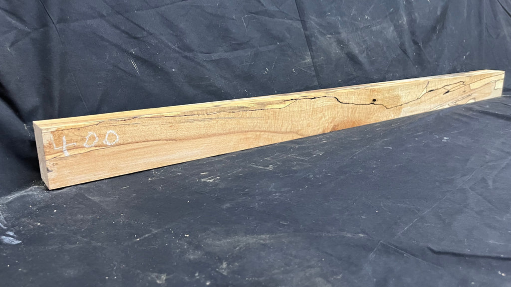 Spalted beech wood turning block, 1419 L x 85 W x 63 D mm    (400)