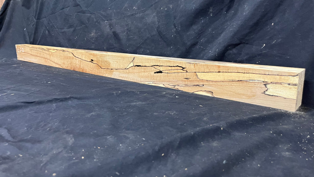 Spalted beech wood turning block, 1419 L x 85 W x 63 D mm    (400)