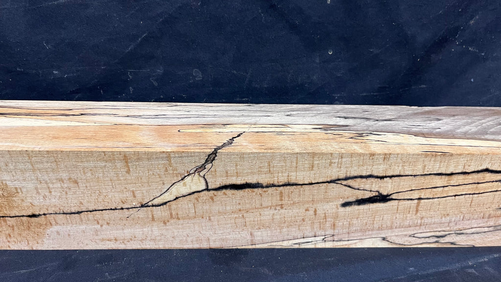 Spalted beech wood turning block, 1419 L x 85 W x 63 D mm    (400)