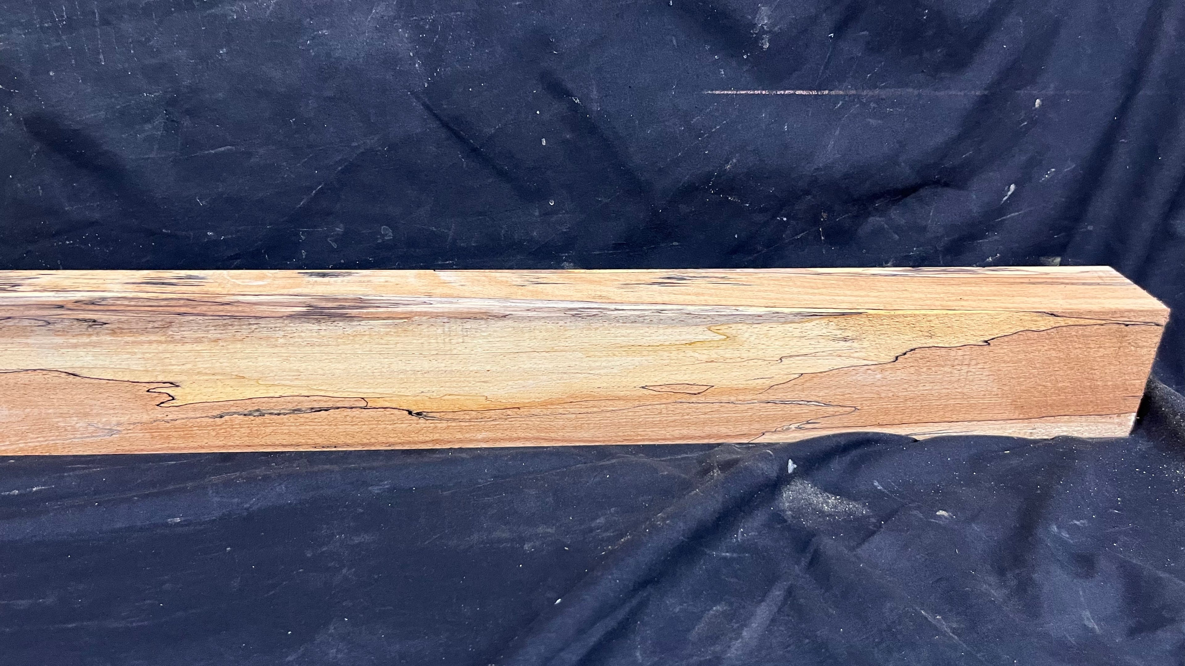 Spalted beech wood turning block, 1419 L x 85 W x 63 D mm    (400)