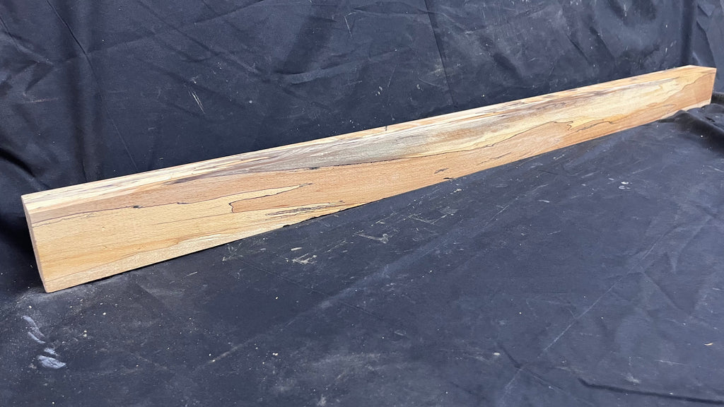Spalted beech wood turning block, 1419 L x 85 W x 63 D mm    (400)