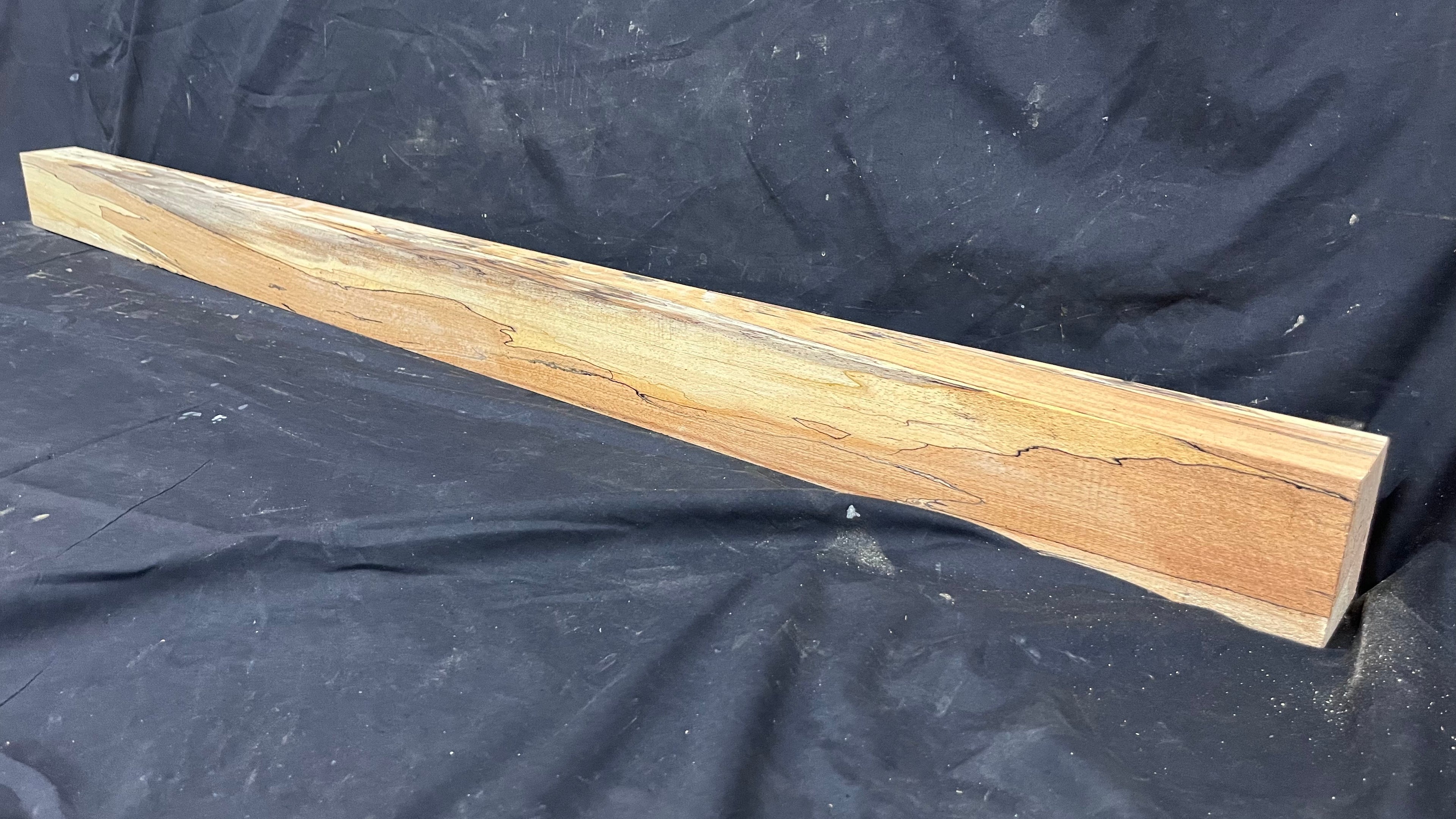 Spalted beech wood turning block, 1419 L x 85 W x 63 D mm    (400)