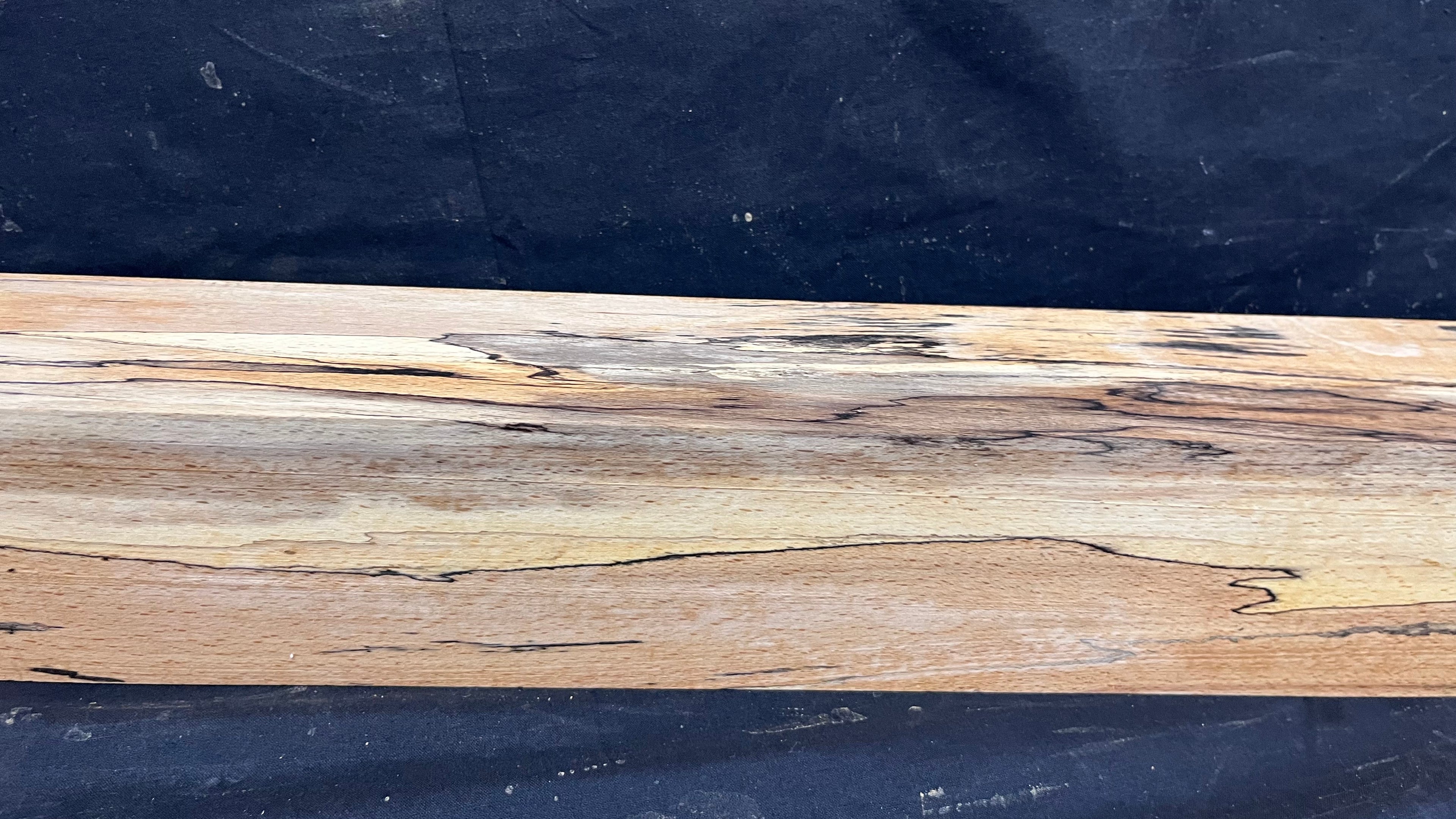Spalted beech wood turning block, 1419 L x 85 W x 63 D mm    (400)