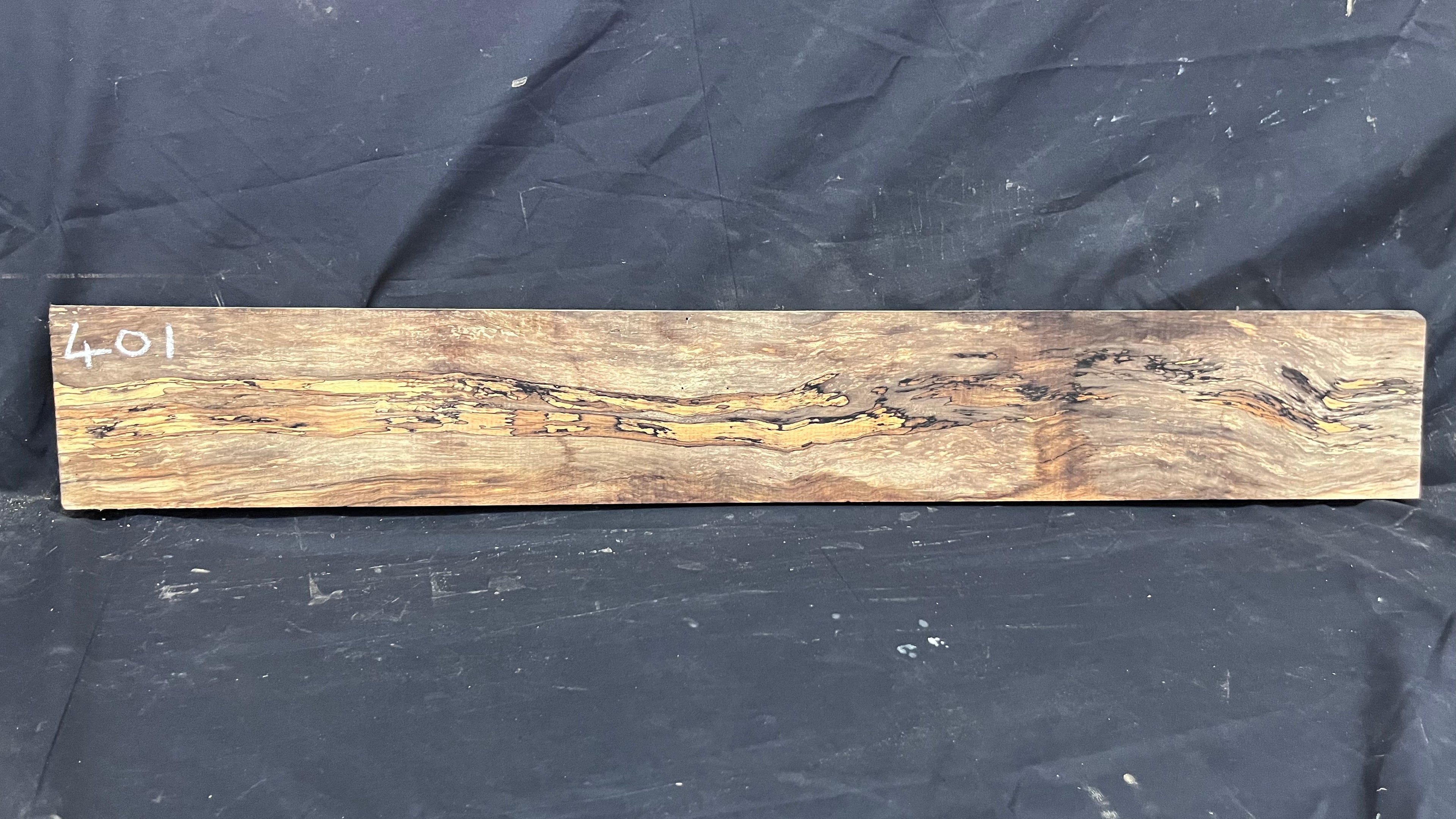 Spalted beech wood turning, furniture making, 1085 L x 155 W x 47 D mm    (401)
