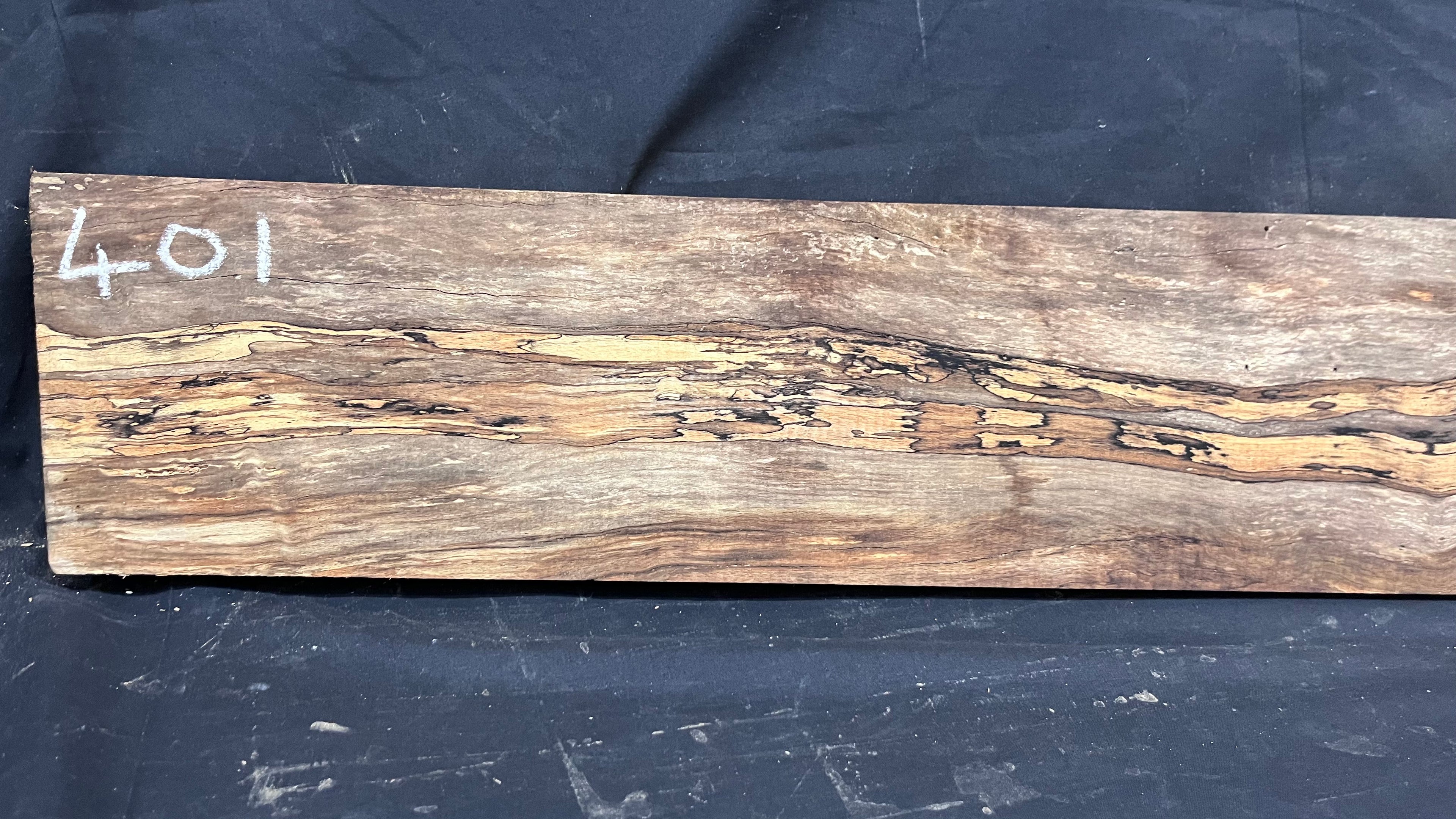 Spalted beech wood turning, furniture making, 1085 L x 155 W x 47 D mm    (401)