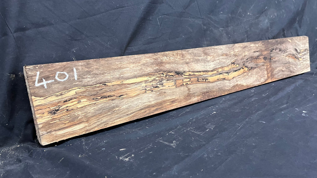 Spalted beech wood turning, furniture making, 1085 L x 155 W x 47 D mm    (401)