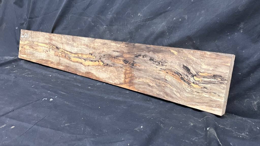Spalted beech wood turning, furniture making, 1085 L x 155 W x 47 D mm    (401)