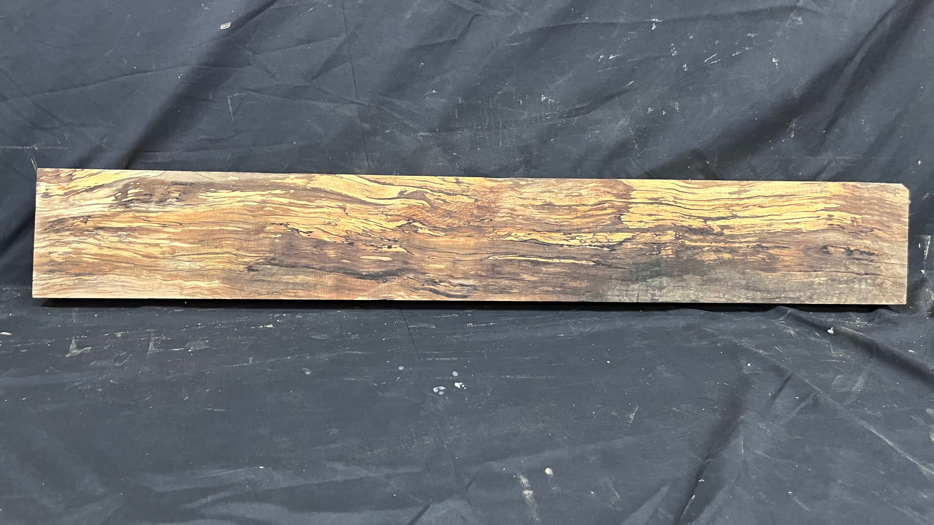 Spalted beech wood turning, furniture making, 1085 L x 155 W x 47 D mm    (401)