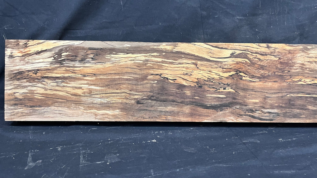 Spalted beech wood turning, furniture making, 1085 L x 155 W x 47 D mm    (401)