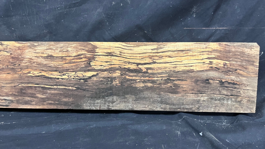 Spalted beech wood turning, furniture making, 1085 L x 155 W x 47 D mm    (401)