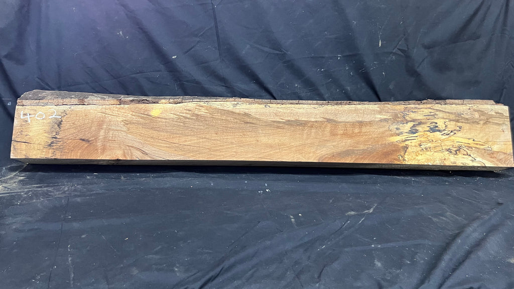 Spalted beech wood turning, furniture making, 1500 L x 240 W x 104 D mm    (402)