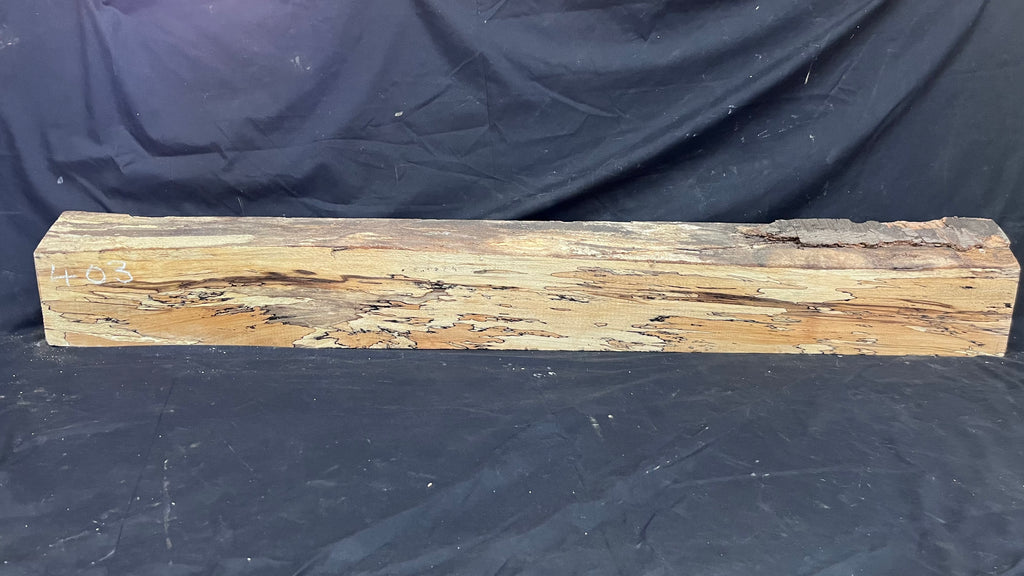 Spalted beech wood turning, furniture making, 1475 L x 194 W x 95 D mm    (403)