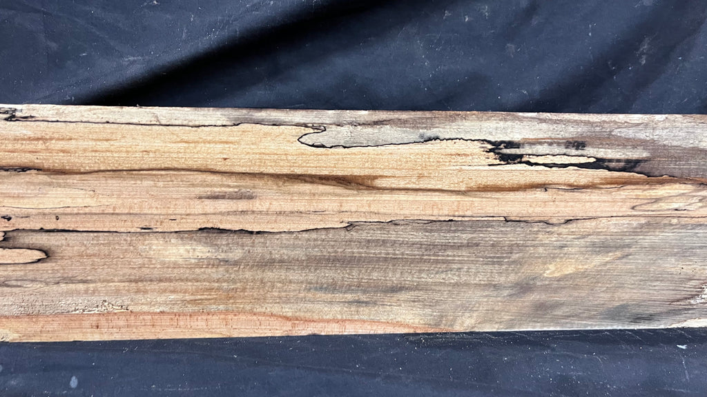Spalted beech wood turning, furniture making, 1475 L x 194 W x 95 D mm    (403)