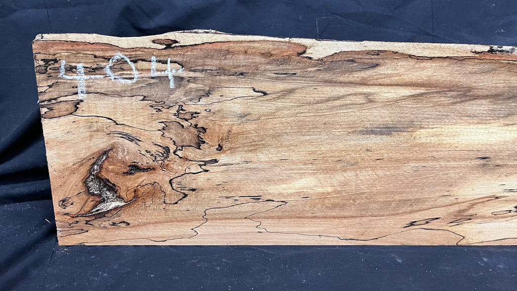 Spalted beech wood turning, furniture making, 880 L x 232 W x 96 D mm    (404)