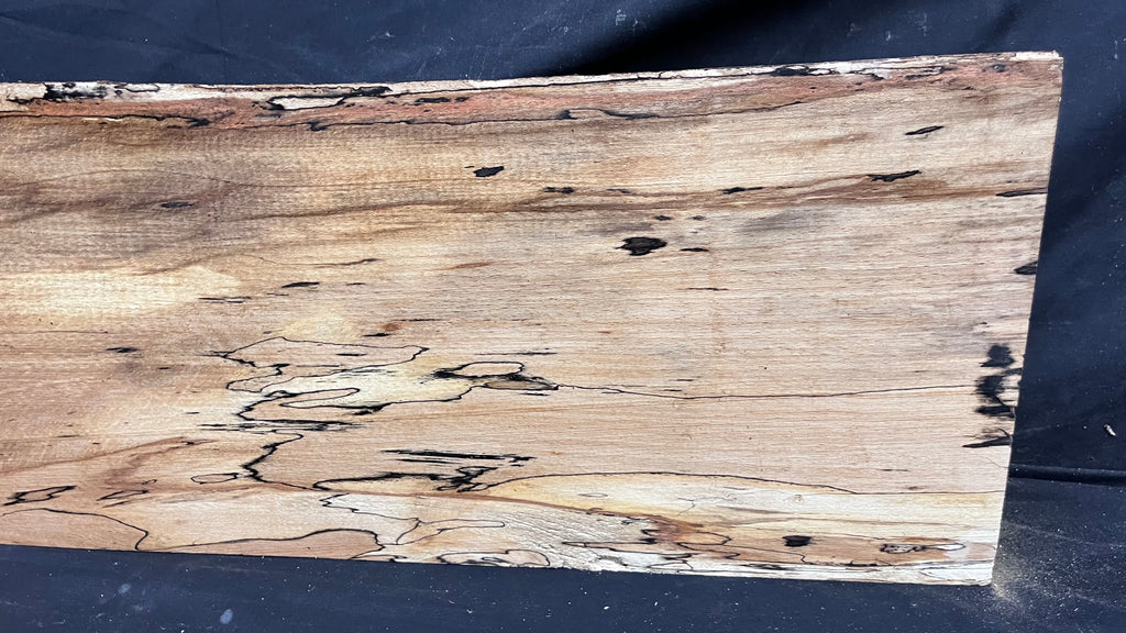 Spalted beech wood turning, furniture making, 880 L x 232 W x 96 D mm    (404)
