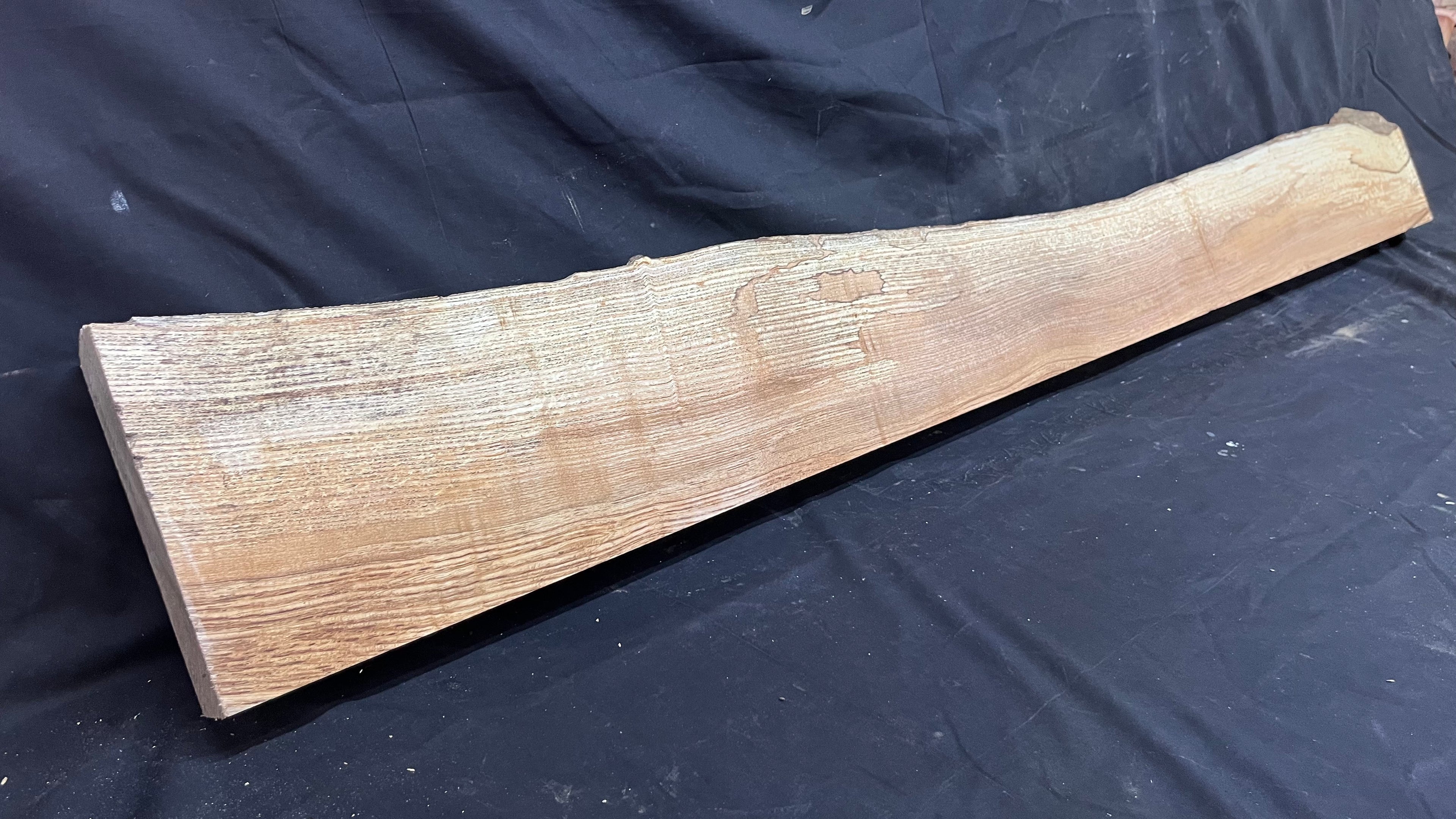 Ash hardwood,shelf, mantlepiece. timber, plank 1655 L x 213 W x 63 D mm     (405)