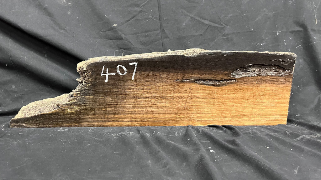 Bog oak mantle, rare wood 2000+ years old, 788 L x 217 W x 93 D mm    (407)