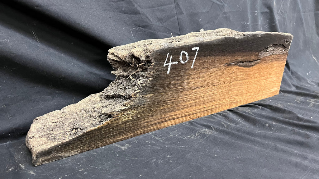 Bog oak mantle, rare wood 2000+ years old, 788 L x 217 W x 93 D mm    (407)
