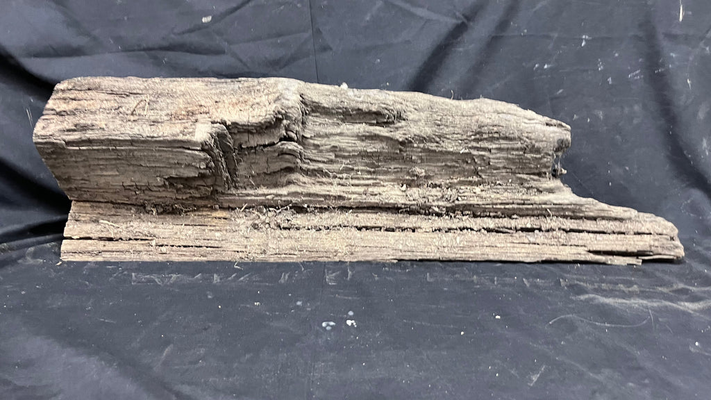 Bog oak mantle, rare wood 2000+ years old, 788 L x 217 W x 93 D mm    (407)