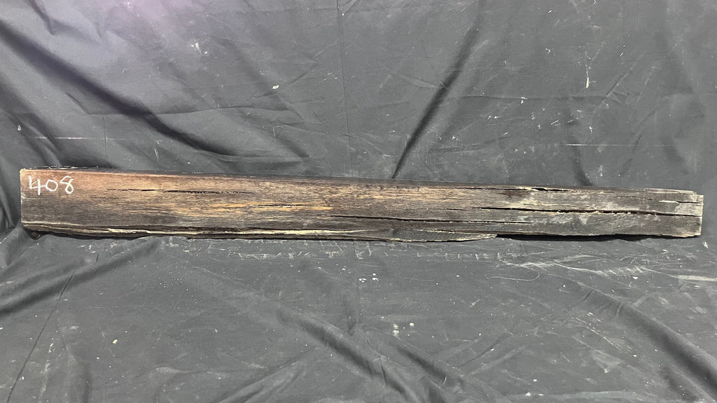 Bog oak mantle, rare wood 2000+ years old, 788 L x 217 W x 93 D mm    (407)