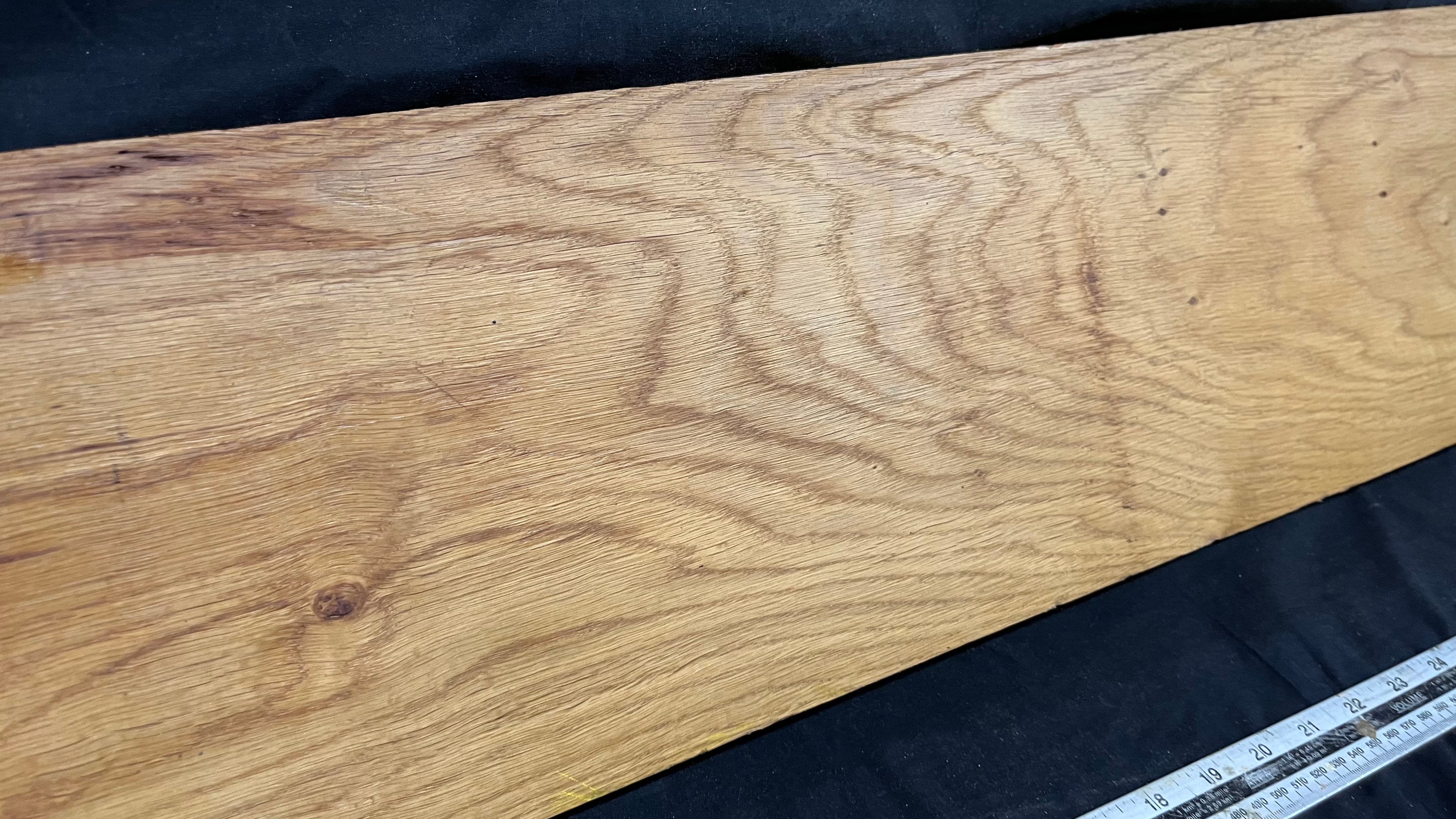 Oak,shelf, mantel, craft wood, floating shelf, 1252 L x 210 W x 26 D mm     (mf587)